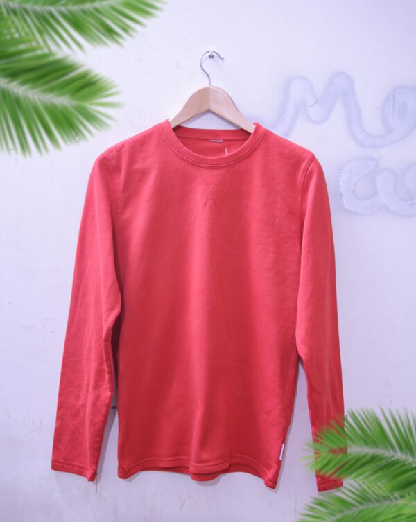 Lunda.PK Red Long Sleeves Round Neck | Small (S)
