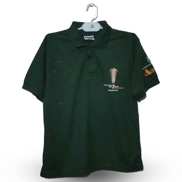 Texas Bull Polo Dark Green Half Sleeves | Cotton | Small