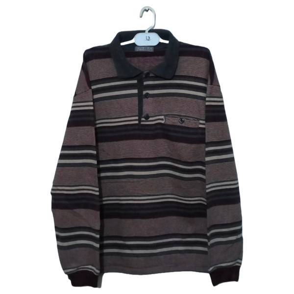 Tarpo Multicolor Stripes Polo Half Sleeves | Cotton | Extra Large