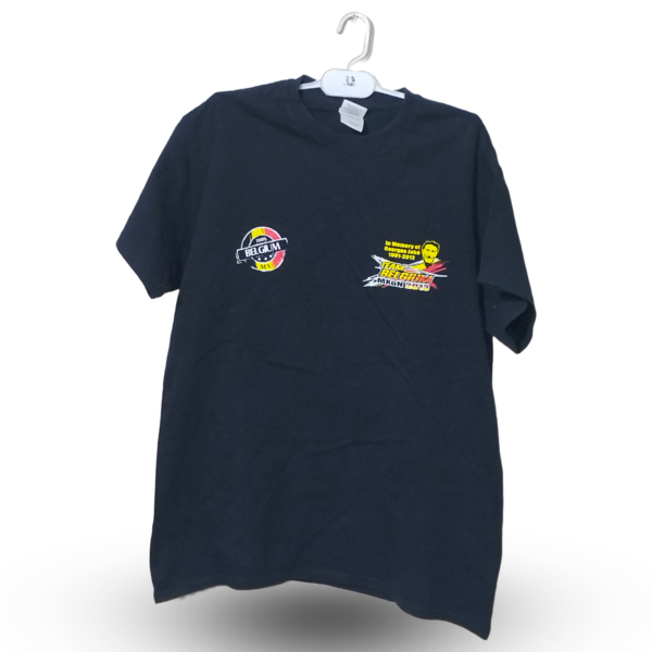 Gildan Printed Dark Blue Polo Half Sleeves | Cotton | Large