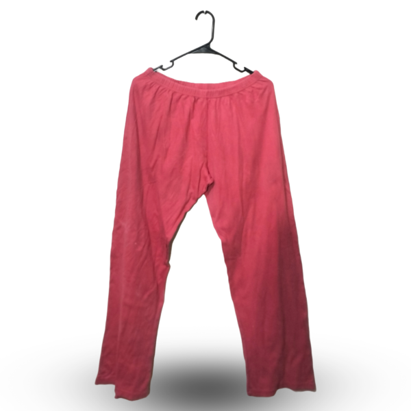 Lunda.PK Red Cotton Jersey Strechble Trouser | Width 32 | Length 38