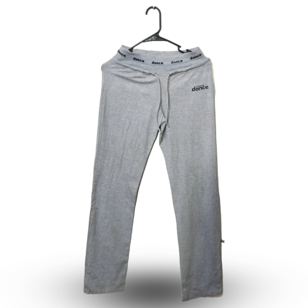 Dance Grey Cotton Jersey Strechble Rib Trouser | Width 26 | Length 40