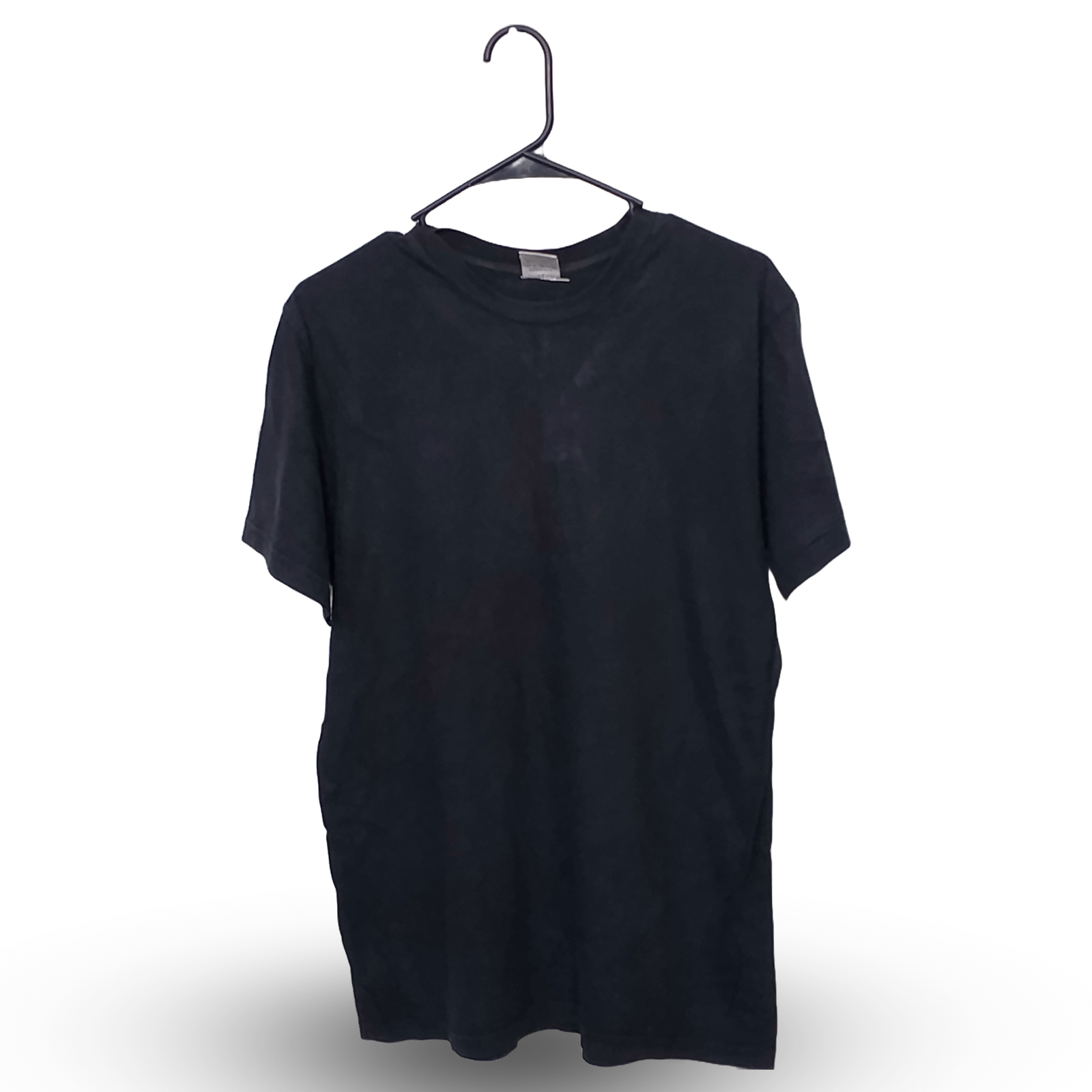 Decathlon Black Plain Half Sleeves | Cotton Jersey | Large