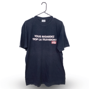 Corner Black Printed Half Sleeves | Pure Cotton Jersey | 2XL