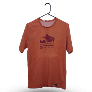 Quechua Rust Printed Half Sleeves T Shirt | Cotton Jersey | Large
