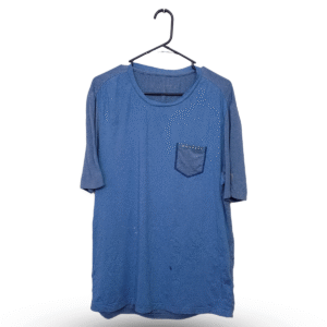Kolping Steel Blue With Front Pocket Half Sleeves T Shirt | Lekra | Extra Large