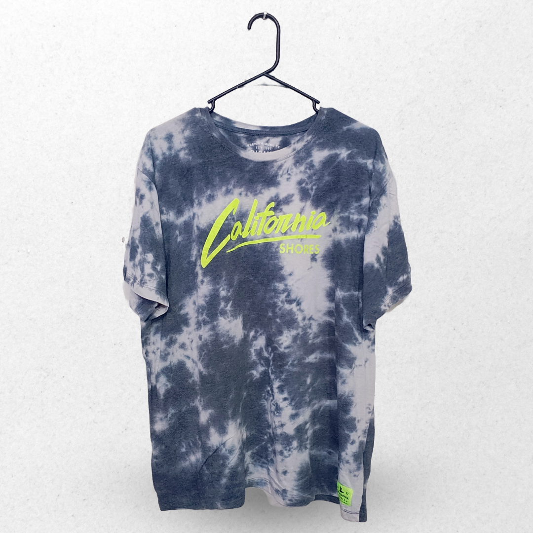 California Shores Cloudy Print Half Sleeves T Shirt | Cotton Jersey | Extra Large