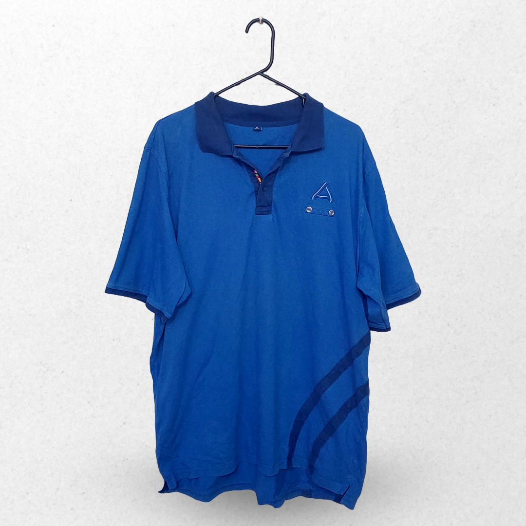 Lunda.Pk Royal Blue Half Sleeves Polo T Shirt | Cotton Jersey | 2XL