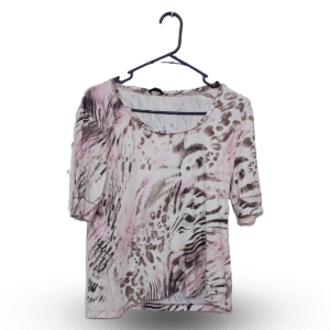 Basler Multicolor Rough Texture Half Sleeves T - Shirt | Fine Interlock Jersey | Medium