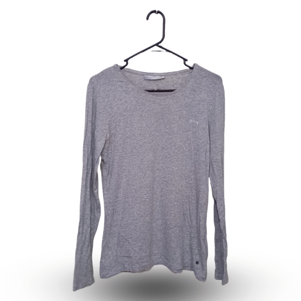Socxx Grey Plain Full Sleeves T - Shirt | Cotton Jersey | Large