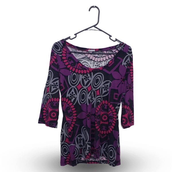 M&S Designer Printed Short Sleeves | Heavy Cotton Jersey | Long Medium
