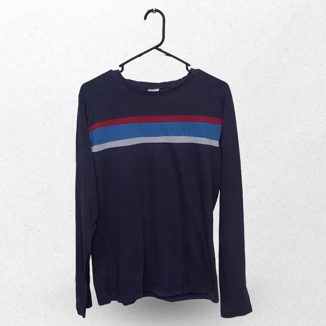 Portonova Dark Grey Full Sleeves T Shirt | Cotton Jersey | Medium