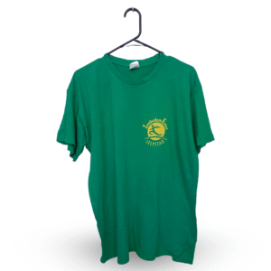 B&C Collection Parrot Green Printed Half Sleeves T Shirt | Cotton Jersey | Extra Large