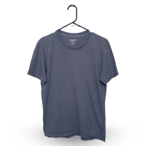 Jack & Jones Steel Blue Half Sleeves T Shirts | Cotton Jersey | Large