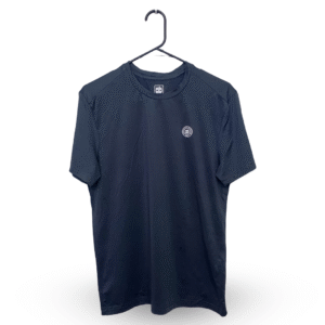 AB Dark Grey Dotted Texture Half Sleeves Sports T Shirt | Sports Fabric | Small