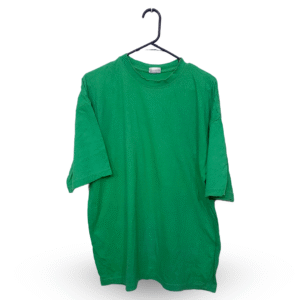 Maal Green Plain Half Sleeves T Shirt | Cotton Jersey | 2XL