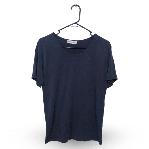 Fresh More Black Plain Half Sleeves T Shirt | Cotton Jersey | Medium