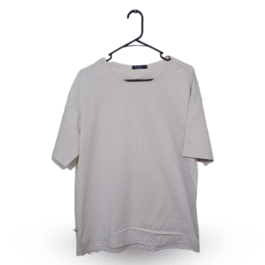 TBJ Nearby Milk White Plain Half Sleeves T Shirt | Premium Cotton | Large