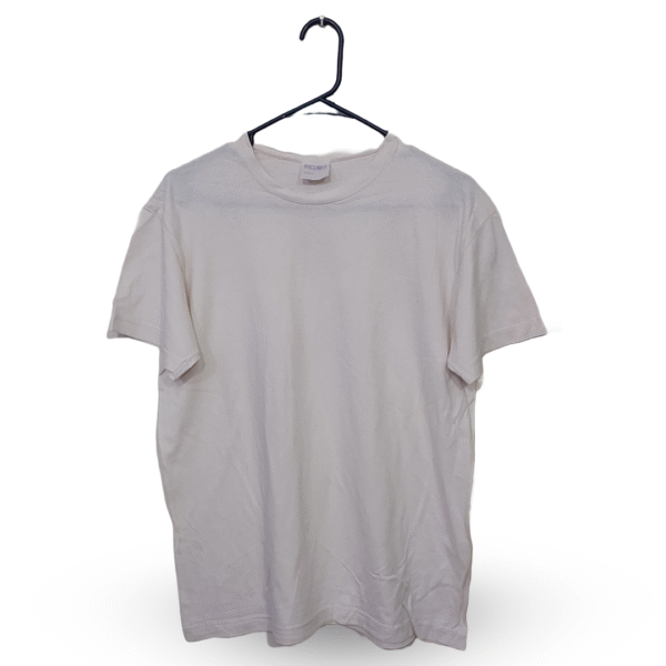 Lunda.Pk Baby Pink Back Printed Half Sleeves T Shirt | Cotton Jersey | Large