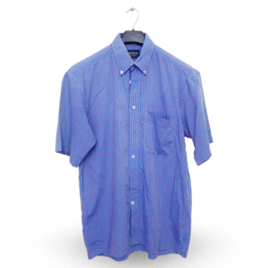 McGregor Blue & Red Lining With Front Pocket Half Sleeves | Collar Size 15 | Chest Size 44