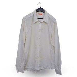 Gintonic Off White Plain Full Sleeves | Collar Size 18 | Chest Size 46