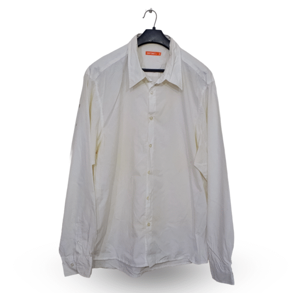 Gintonic Off White Plain Full Sleeves | Collar Size 18 | Chest Size 46