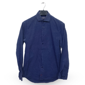 Tommy Hilfiger Navy Blue Plain Full Sleeves | Collar Size 14 | Chest Size 40