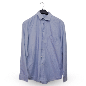 Stenemus Blue Lining With Front Pocket Full Sleeves | Collar Size 15 | Chest Size 46