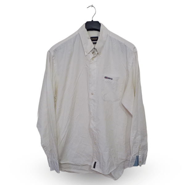 McGregor White With Front Pocket Full Sleeves | Collar Size 16.5 | Chest Size 50