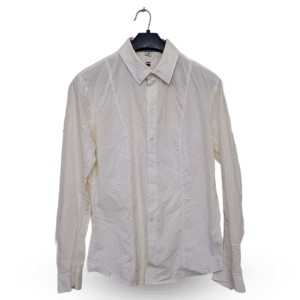 Raw Slim Fit White Full Sleeves | Collar Size 15 | Chest Size 40