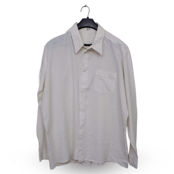 Lunda.Pk Rashes White With Front Pocket Full Sleeves | Collar Size 17 | Chest Size 50