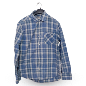 Levis Blue Check With Front Pocket Full Sleeves | Collar Size 15 | Chest Size 38