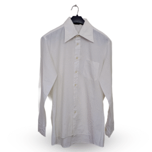 Lunda.Pk White With Front Pocket Full Sleeves | Collar Size 15 | Chest Size 44
