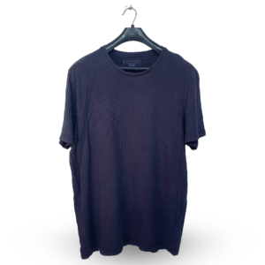 F&F Blue Plain Half Sleeves T Shirt | Cotton Jersey | Large