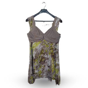 furmul Rough Painted Sleeveless Blouse Frock | Jorjat | Medium