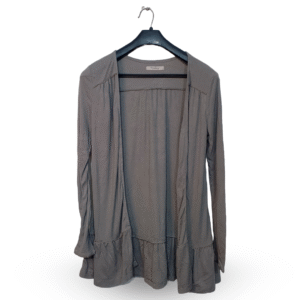 Darling Greenish Grey Cardigan | Cotton Jersey | Small