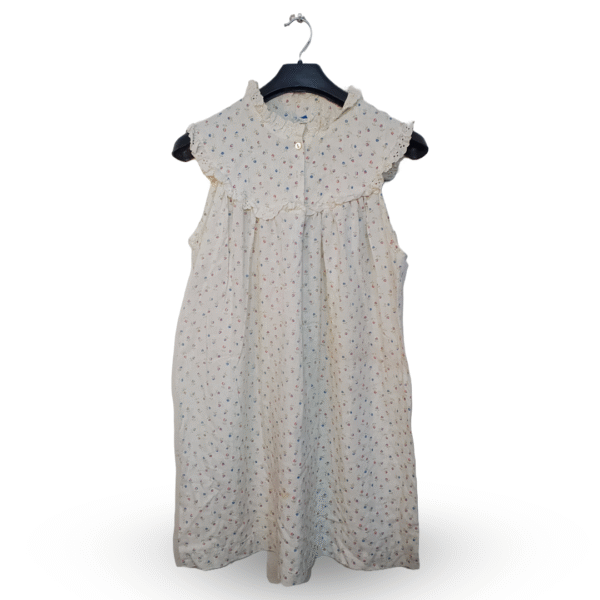 Lunda.Pk Light Lemon Floral Dot Printed Frill Blouse | Pure Cotton | Medium