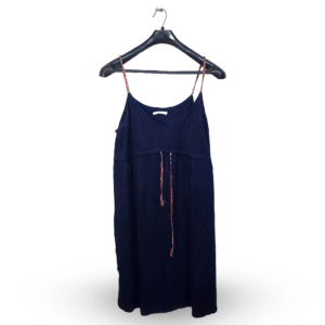 Promod Navy Blue Essential Strap Dress | Cotton Jersey | Medium