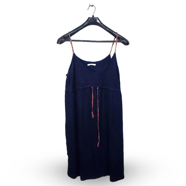 Promod Navy Blue Essential Strap Dress | Cotton Jersey | Medium