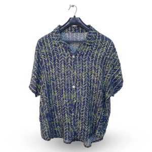 Lunda.Pk Hawaiian Silk Shirt | Crinkle | Large
