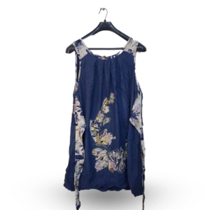 Apricot Distinctive Butterfly Print Loose Fitting Top | Cotton Jersey | Large