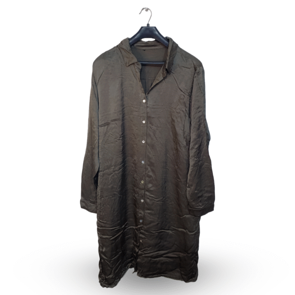 Lunda.Pk Long Linen Shirt Dress | Silk | 2XL