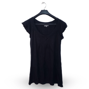 Iciet Black Short Sleeve T Shirt | Cotton Jersey | Large