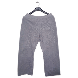 Hanes Plain Grey Bell Bottom Trouser | Cotton Jersey