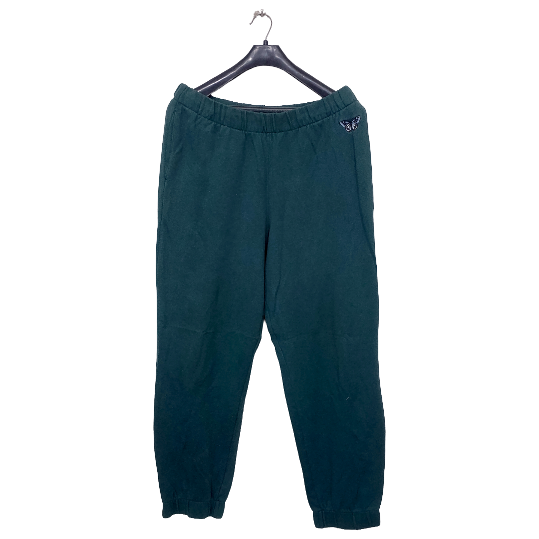 Hollister Jade Green 2 Pockets Elastic Bottom Trouser | Cotton Jersey