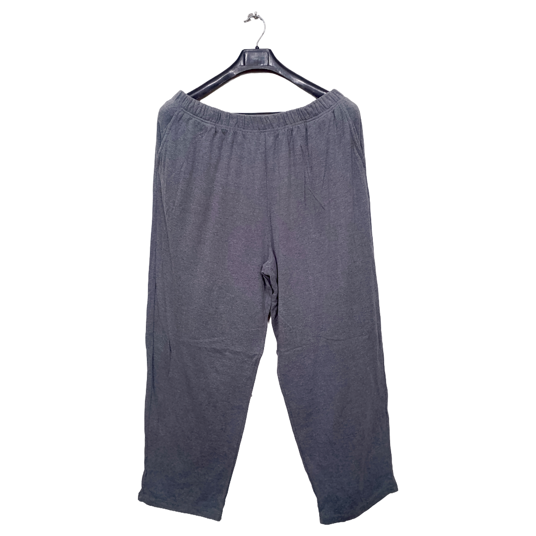 Romans Grey 2 Pockets Bell Bottom Trouser | Cotton Jersey