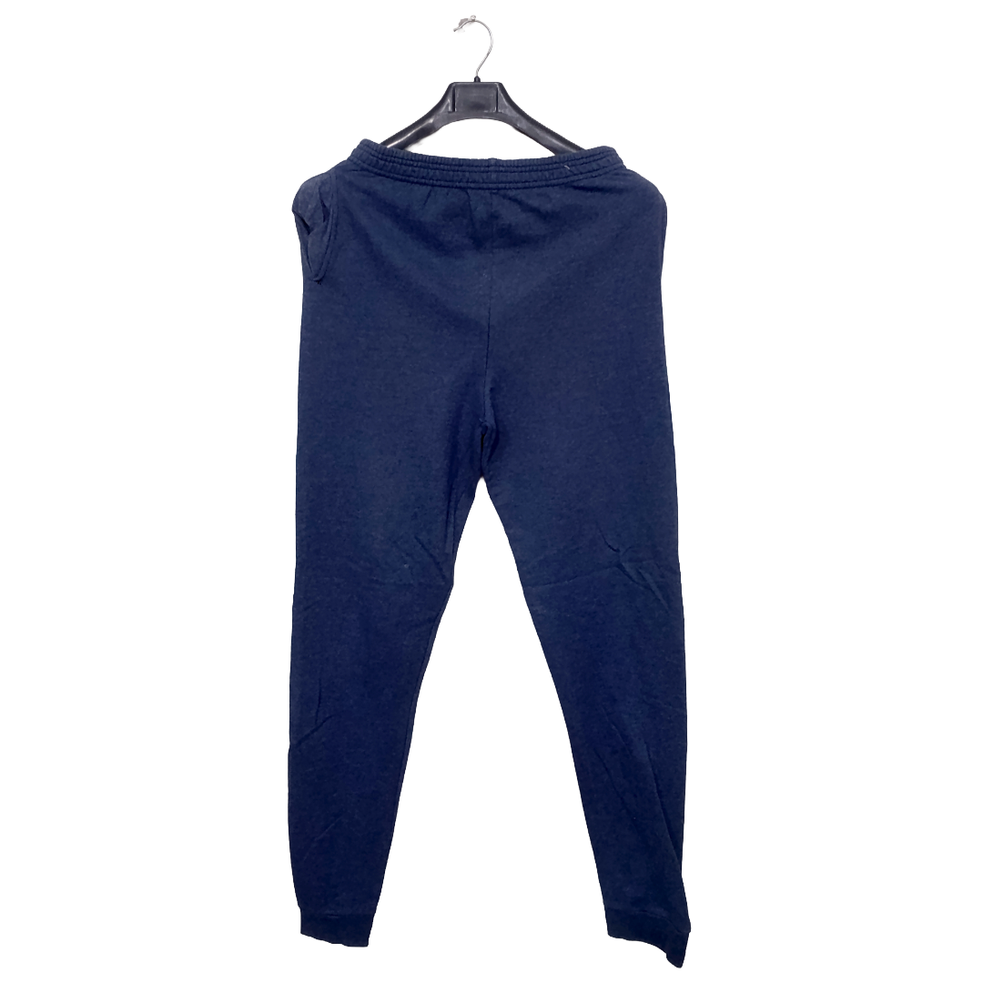 Hanes Denim Blue 2 Pockets Rib Bottom Trouser | Sweet Cotton Jersey