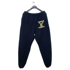 Jerzees Black Printed 2 Pockets Elastic Bottom Trouser | Sweet Cotton Jersey