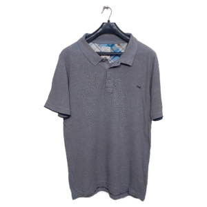 Brax Light Grey Plain Polo Half Sleeves T Shirt | P.K | Large
