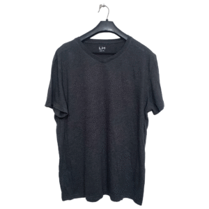 LH Charcoal Grey Plain Half Sleeves T Shirt | Cotton Jersey | Extra Large